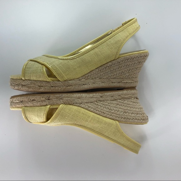 Talbots Wedged Heels yellow size 5.5 (#20) - Picture 5 of 8